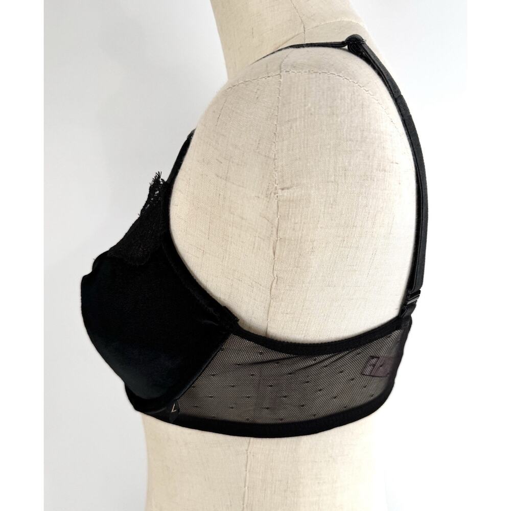 Victorias Secret Dream Angels Unlined Demi Bra 36C Underwire Lace Black Lingerie - Picture 3 of 6